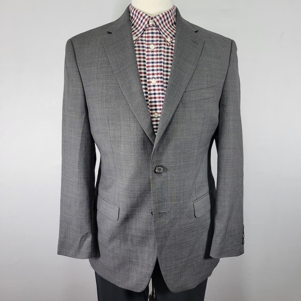 Lauren Ralph Lauren Men's Sport Coat Blazer Two Button SRK SKN Gray Wool 40R